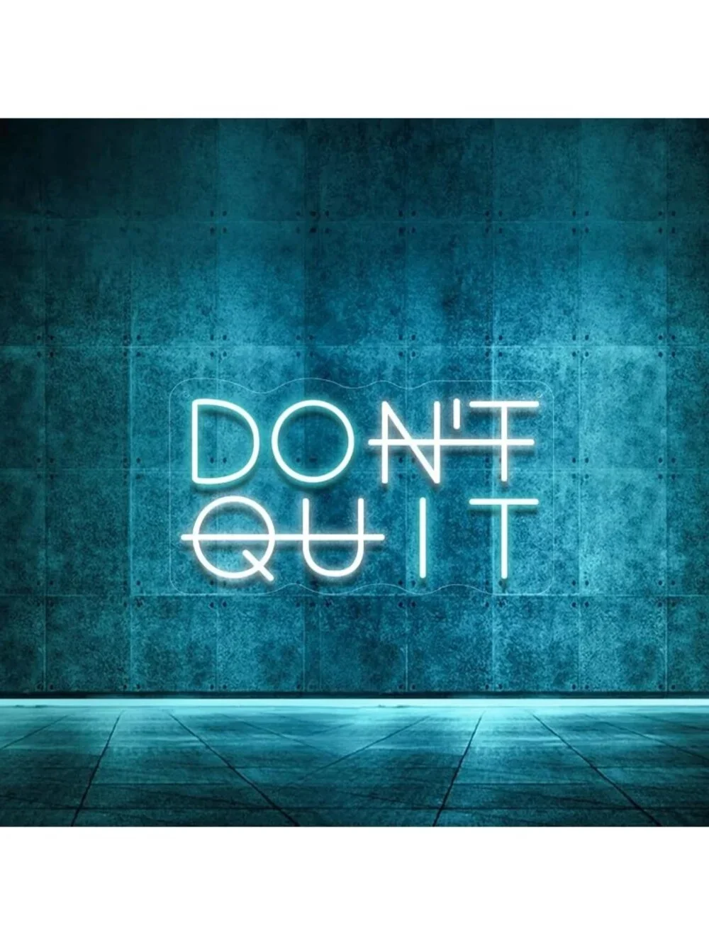 Motivational LED Neon Wall Sign - USB Powered, Adjustable Light for Home